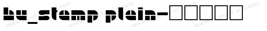 Hu_Stamp Plain字体转换